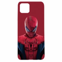 Чехол для Oppo A92s Spiderman low poly - PrintSalon