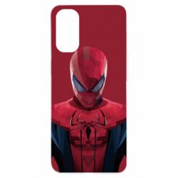 Чехол для Oppo Reno 4 Spiderman low poly - PrintSalon