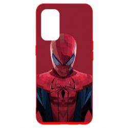 Чехол для Oppo Reno 5 4G Spiderman low poly - PrintSalon