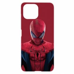 Чехол для Xiaomi Mi11 Lite Spiderman low poly - PrintSalon