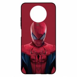 Чехол для Xiaomi Redmi Note 9 5G/Redmi Note 9T Spiderman low poly