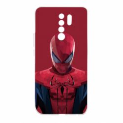 Чехол для Xiaomi Redmi 9 Spiderman low poly - PrintSalon
