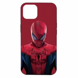Чехол для iPhone 14 Spiderman low poly - PrintSalon
