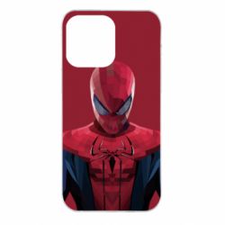 Чехол для iPhone 14 Pro Max Spiderman low poly - PrintSalon