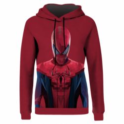 Жіноче 3D худі Spiderman low poly-PrintSalon Жіноче 3D худі Spiderman low poly