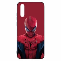 Чехол для Huawei P20 Spiderman low poly - PrintSalon