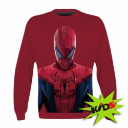 Детский 3D свитшот Spiderman low poly - PrintSalon