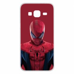 Чехол для Samsung J3 2016 Spiderman low poly - PrintSalon