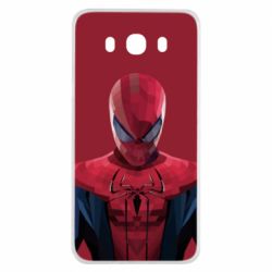 Чехол для Samsung J7 2016 Spiderman low poly - PrintSalon