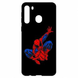 Чехол для Samsung A21 Spiderman-PrintSalon Чехол для Samsung A21 Spiderman
