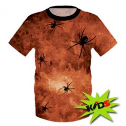 Детская 3D футболка Spiders-PrintSalon Детская 3D футболка Spiders