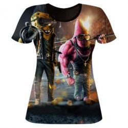 Женская футболка 3D Spongebob Squarepants