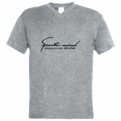 Мужская футболка  с V-образным вырезом Sport mini produced by acura - PrintSalon