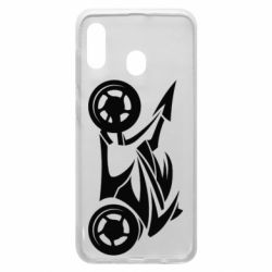 Чехол для Samsung A30 Спортивный байк - PrintSalon