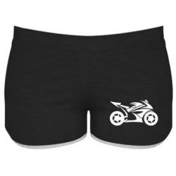 Женские шорты Спортивный байк - PrintSalon