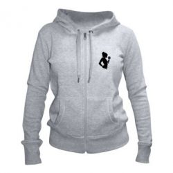 Женское худи на молнии Sports Girl - PrintSalon