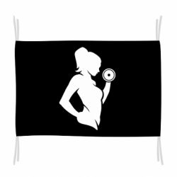 Флаг Sports Girl - PrintSalon