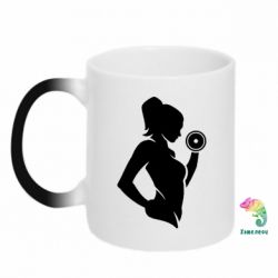 Чашка-хамелеон Sports Girl - PrintSalon