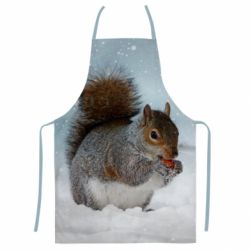 Фартук с 3D принтом Squirrel with nut - PrintSalon