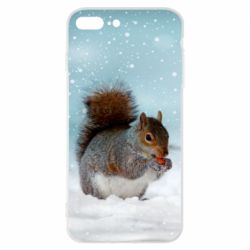 Чехол для iPhone 7 Plus Squirrel with nut - PrintSalon