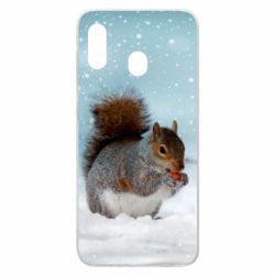 Чехол для Samsung A30 Squirrel with nut - PrintSalon