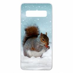 Чехол для Samsung S10 Squirrel with nut - PrintSalon