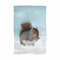 Полотенце с принтом Squirrel with nut - PrintSalon