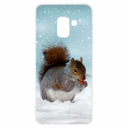 Чехол для Samsung A8 2018 Squirrel with nut - PrintSalon