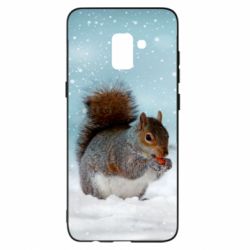 Чехол для Samsung A8+ 2018 Squirrel with nut - PrintSalon