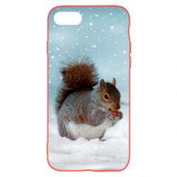 Чехол для iPhone SE 2020 Squirrel with nut - PrintSalon