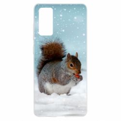 Чехол для Samsung S20 FE Squirrel with nut - PrintSalon