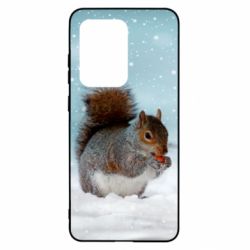 Чехол для Samsung S20 Ultra Squirrel with nut - PrintSalon