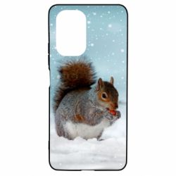 Чехол для Xiaomi Poco F3/K40 Squirrel with nut - PrintSalon