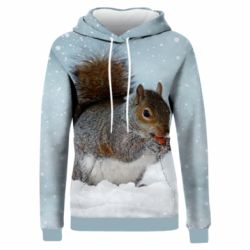 Жіноче 3D худі Squirrel with nut