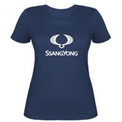 Жіноча футболка SsangYong Logo - PrintSalon