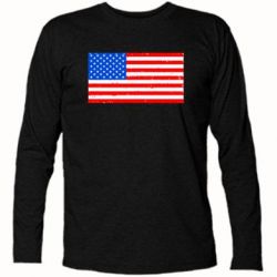 Футболка с длинным рукавом США - PrintSalon