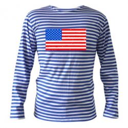 Тельняшка с длинным рукавом США - PrintSalon