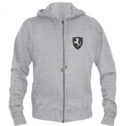 Мужское худи на молнии Stallion metal-PrintSalon Мужское худи на молнии Stallion metal