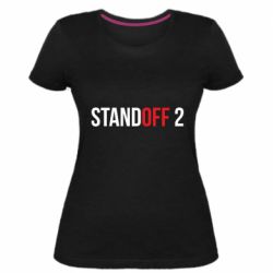Женская премиум футболка Standoff 2 logo - PrintSalon
