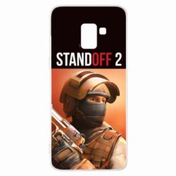 Чехол для Samsung A8+ 2018 Standoff 2 weapon soldier - PrintSalon