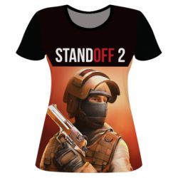 Женская футболка 3D Standoff 2 weapon soldier - PrintSalon