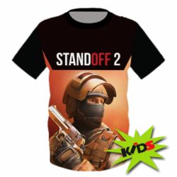 Детская 3D футболка Standoff 2 weapon soldier - PrintSalon