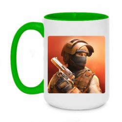 Чашка двухцветная 420ml Standoff 2 - PrintSalon