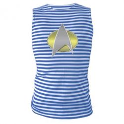 Майка-тельняшка Star Trek Gold Logo - PrintSalon