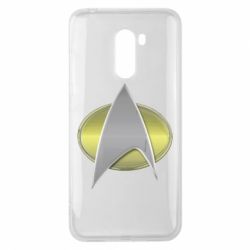 Чехол для Xiaomi Pocophone F1 Star Trek Gold Logo - PrintSalon