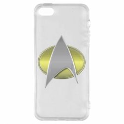 Чехол для iPhone5/5S/SE Star Trek Gold Logo - PrintSalon