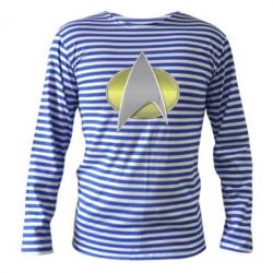 Тельняшка с длинным рукавом Star Trek Gold Logo - PrintSalon