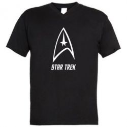 Мужская футболка  с V-образным вырезом Star Trek - PrintSalon