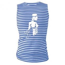 Майка-тельняшка Star Wars с гантелей - PrintSalon