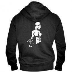 Мужское худи на молнии Star Wars с гантелей - PrintSalon